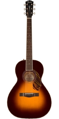 Akustická PS-220E gitara Fender  Parlor, 3-tónová Vintage Sunburst