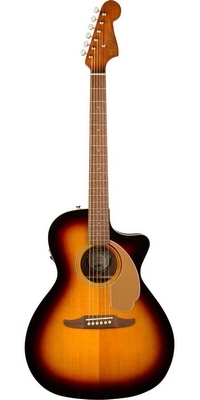 klasická gitara Fender Newporter Player, hmatník vlašský orech, Sunburst