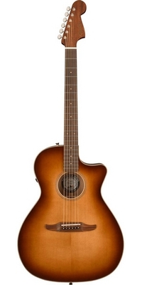Klasická  gitara Fender Newporter, staršia Cherry Burst, obsahuje špičkový program predzosilňovača vytvorený Fenderom a Fishmanom