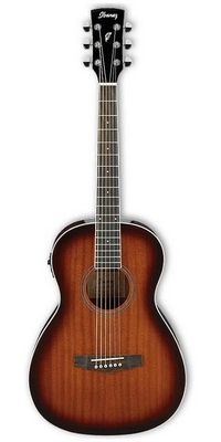 Akustická gitara Ibanez Performance PN12E, Vintage mahagónový Sunburst vysoký lesk