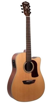 Washburn Heritage 100 HD100SWCEK Dreadnought poloakustická gitara, prírodný lesk