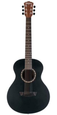Akustická gitara Washburn  G-Mini 5 Travel Grand Auditorium, čierna matná